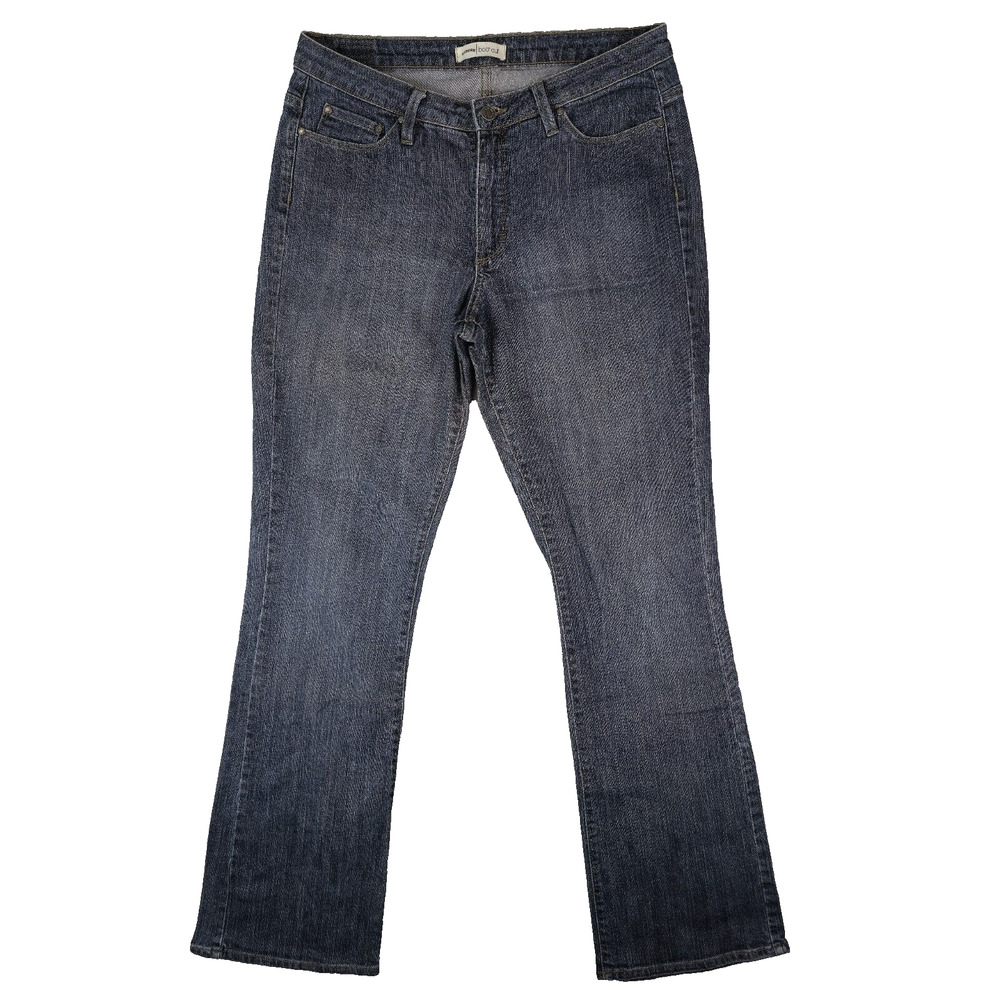 Riders Boot‎ Cut Denim Jeans Womens 12 Long Blue Mid Rise Dark Wash